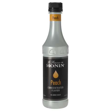 MONIN Monin Peach Concentrate Flavor 375mL Bottle, PK4 M-VJ036FP